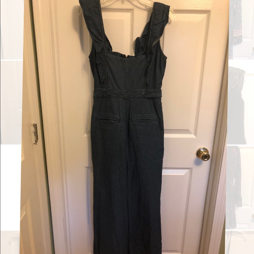 Free People Denim Jumpsuit